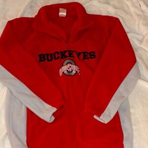 Kids Red and Gray Fleece Jacket